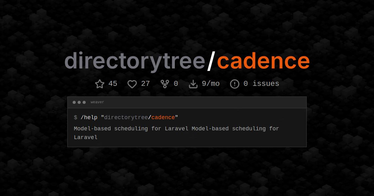 directorytree/cadence