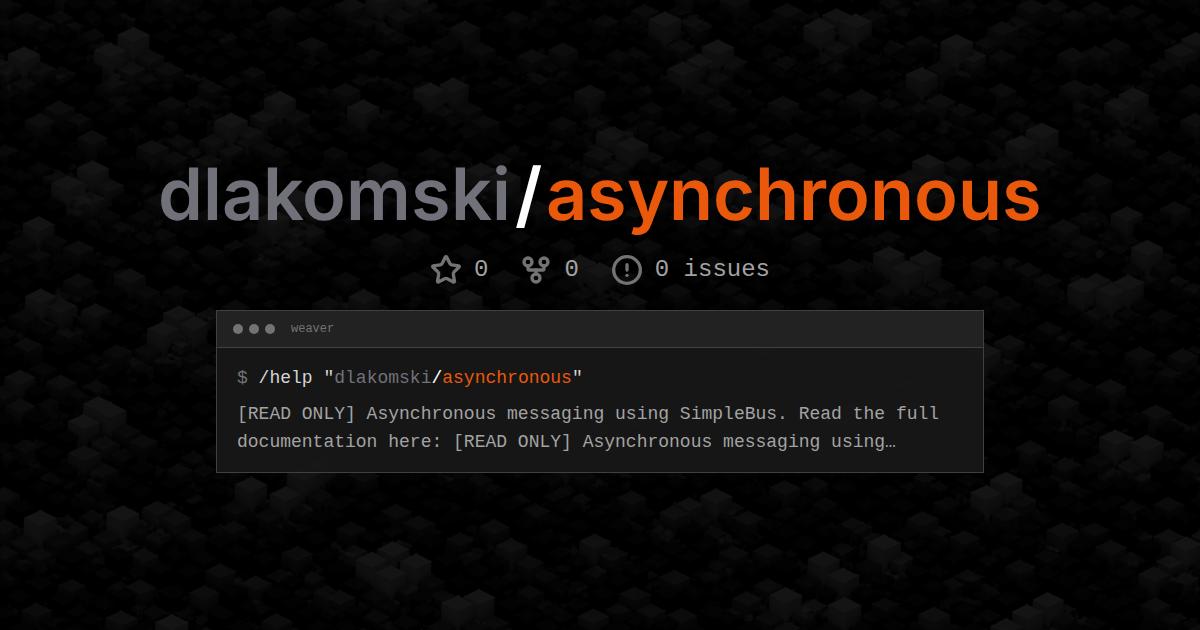 dlakomski/asynchronous