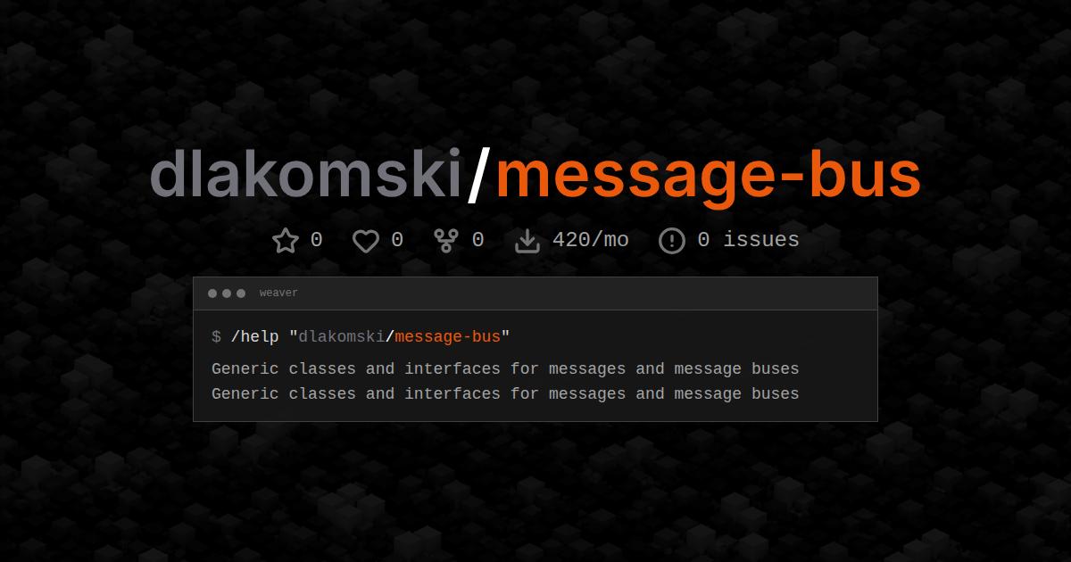 dlakomski/message-bus