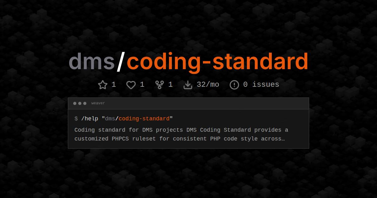 dms/coding-standard