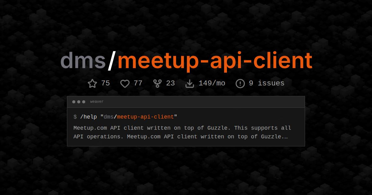 dms/meetup-api-client