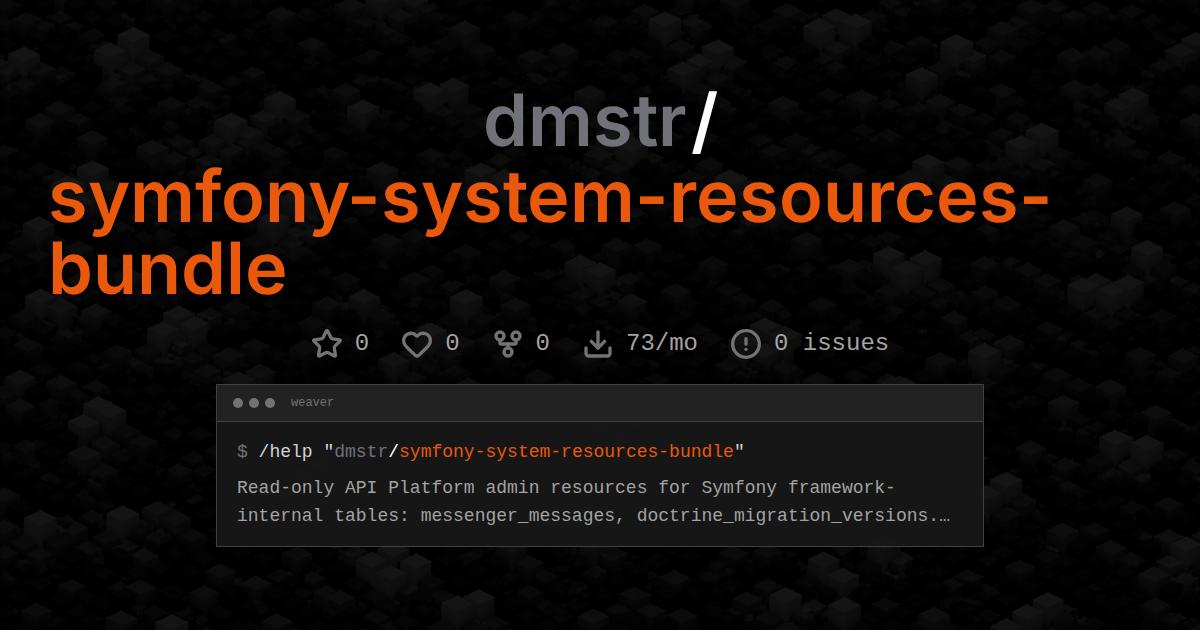 dmstr/symfony-system-resources-bundle