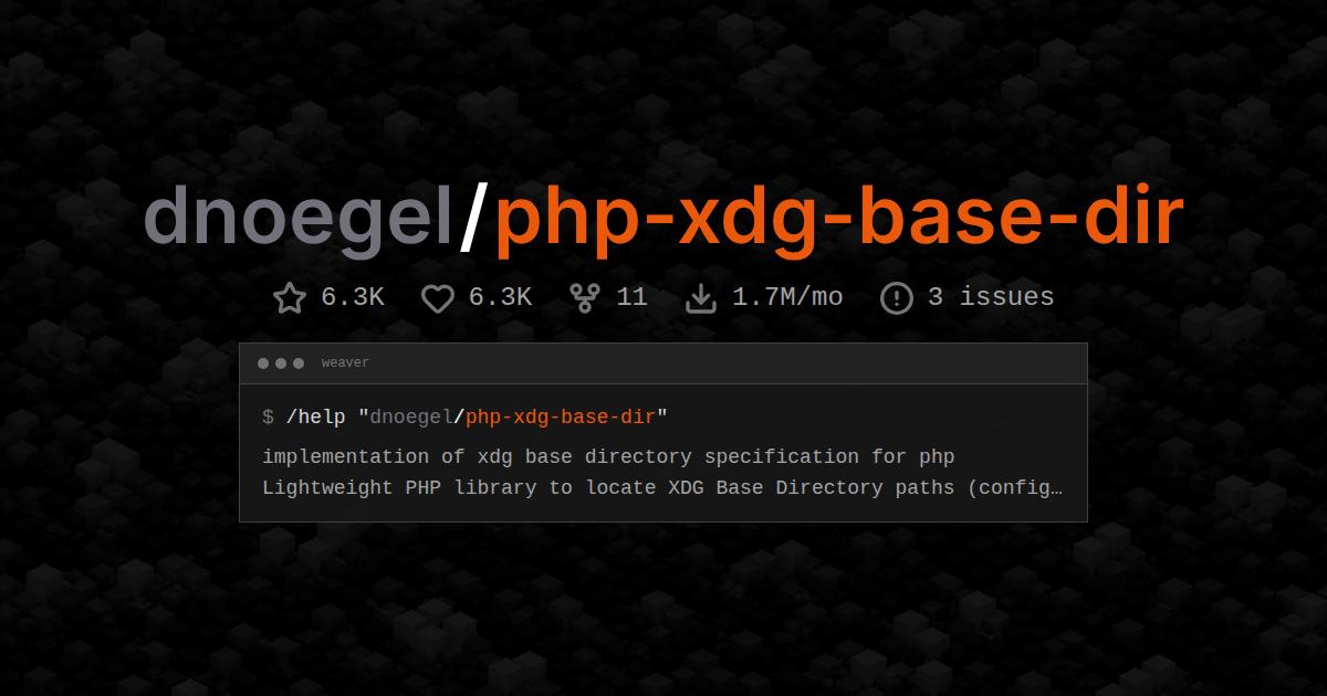 dnoegel/php-xdg-base-dir