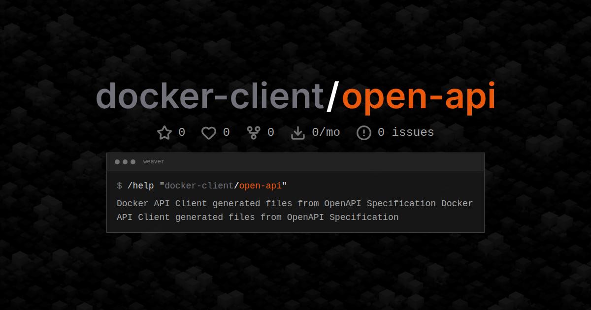 docker-client/open-api