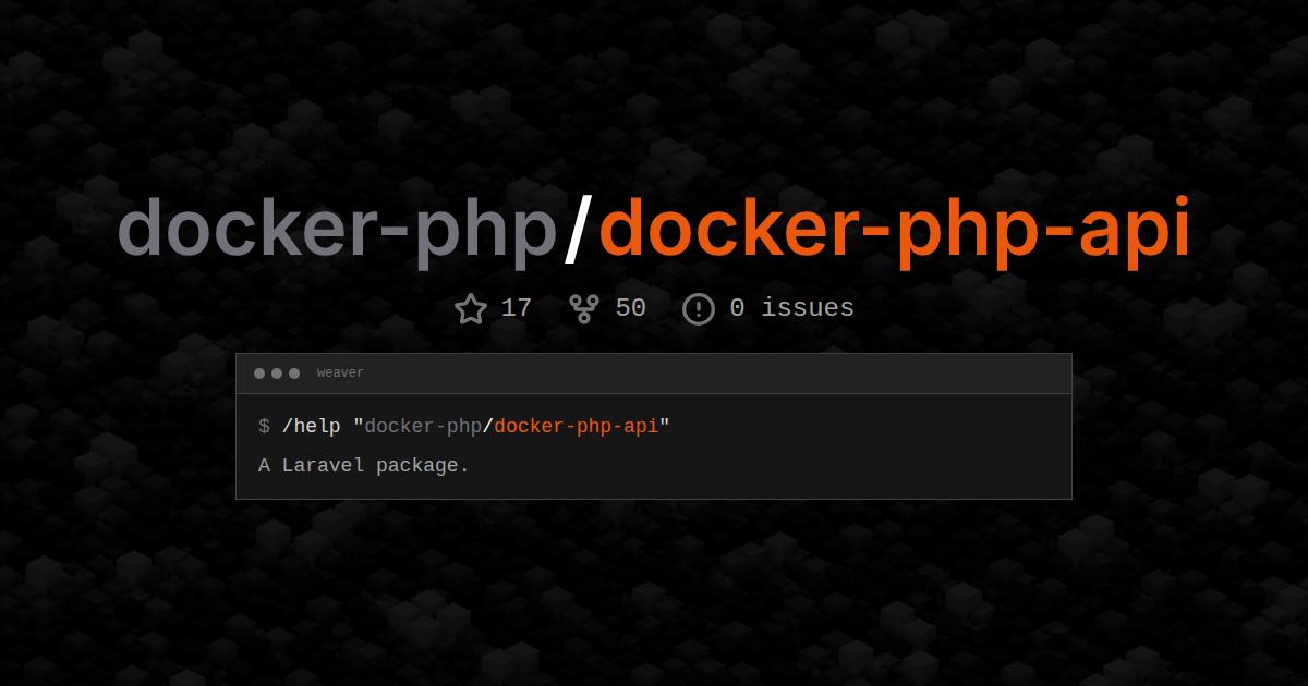 docker-php/docker-php-api