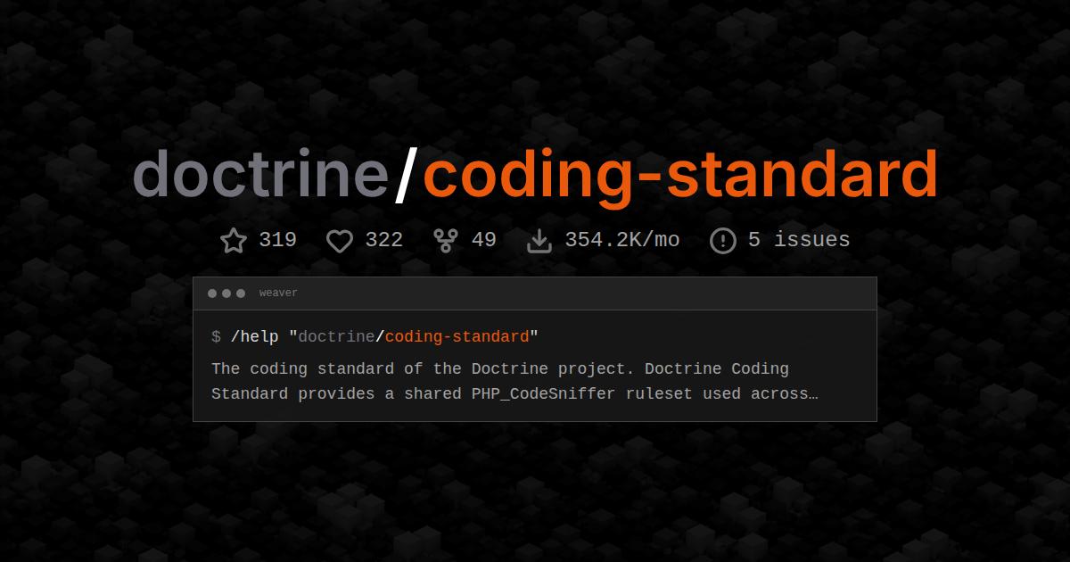 doctrine/coding-standard
