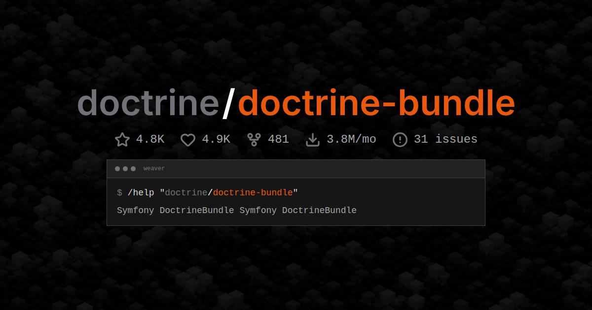 doctrine/doctrine-bundle