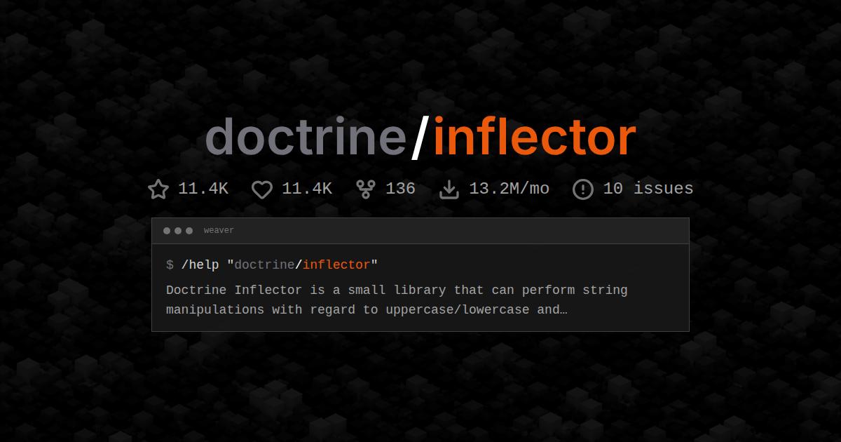 doctrine/inflector