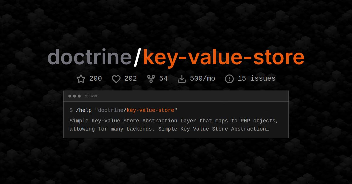 doctrine/key-value-store
