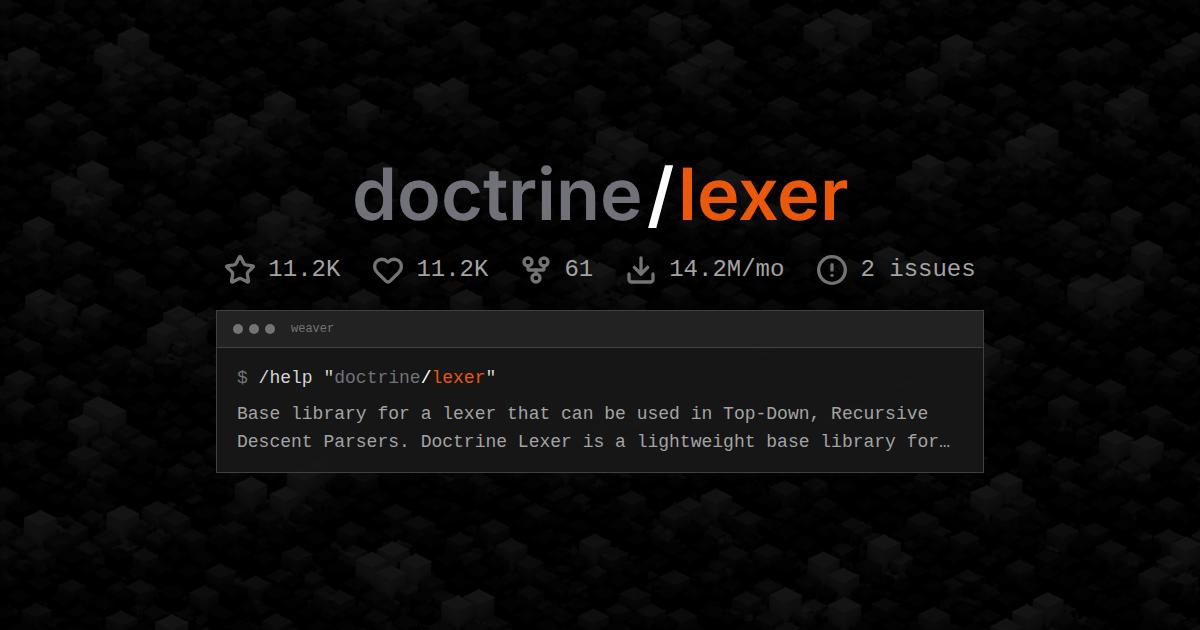 doctrine/lexer