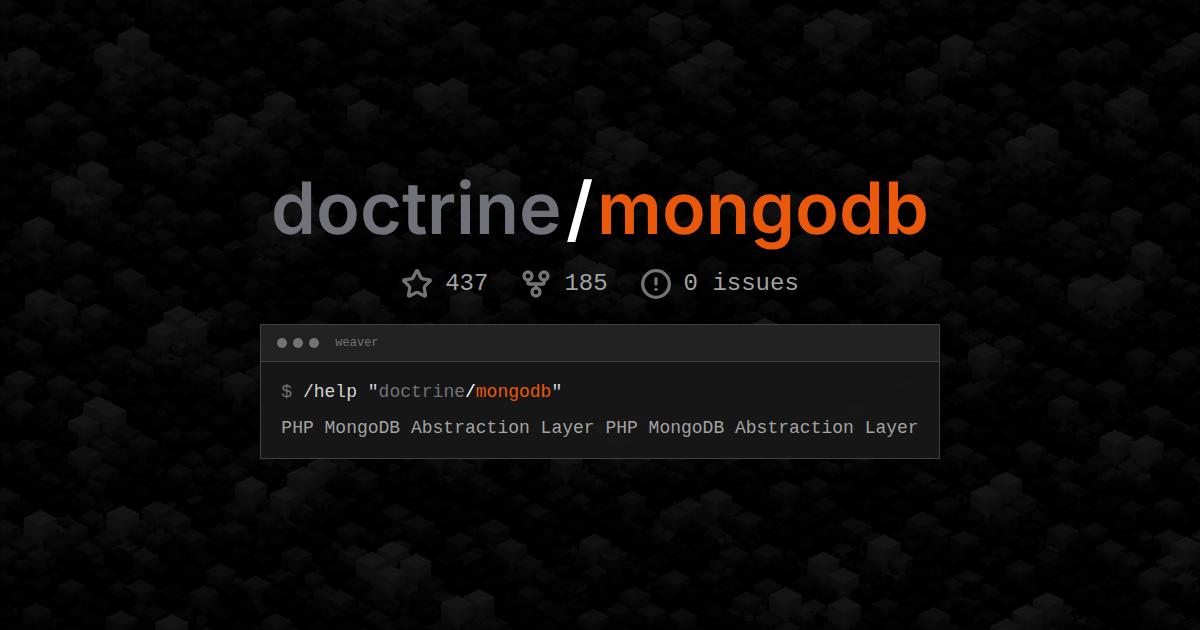 doctrine/mongodb