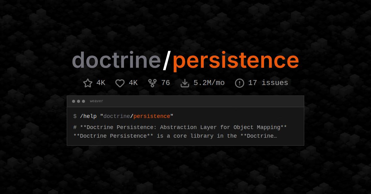 doctrine/persistence