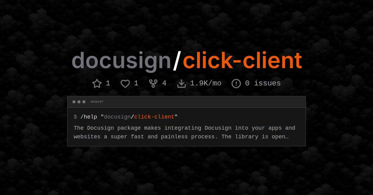 docusign/click-client