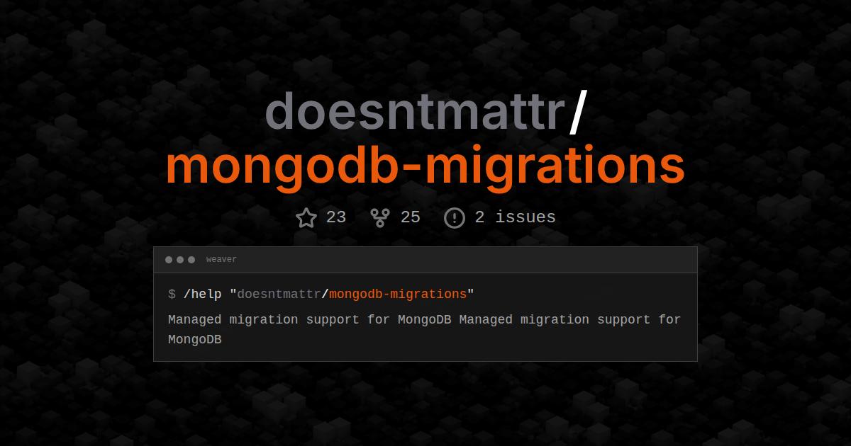 doesntmattr/mongodb-migrations