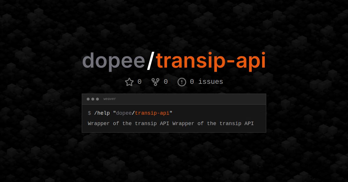 dopee/transip-api