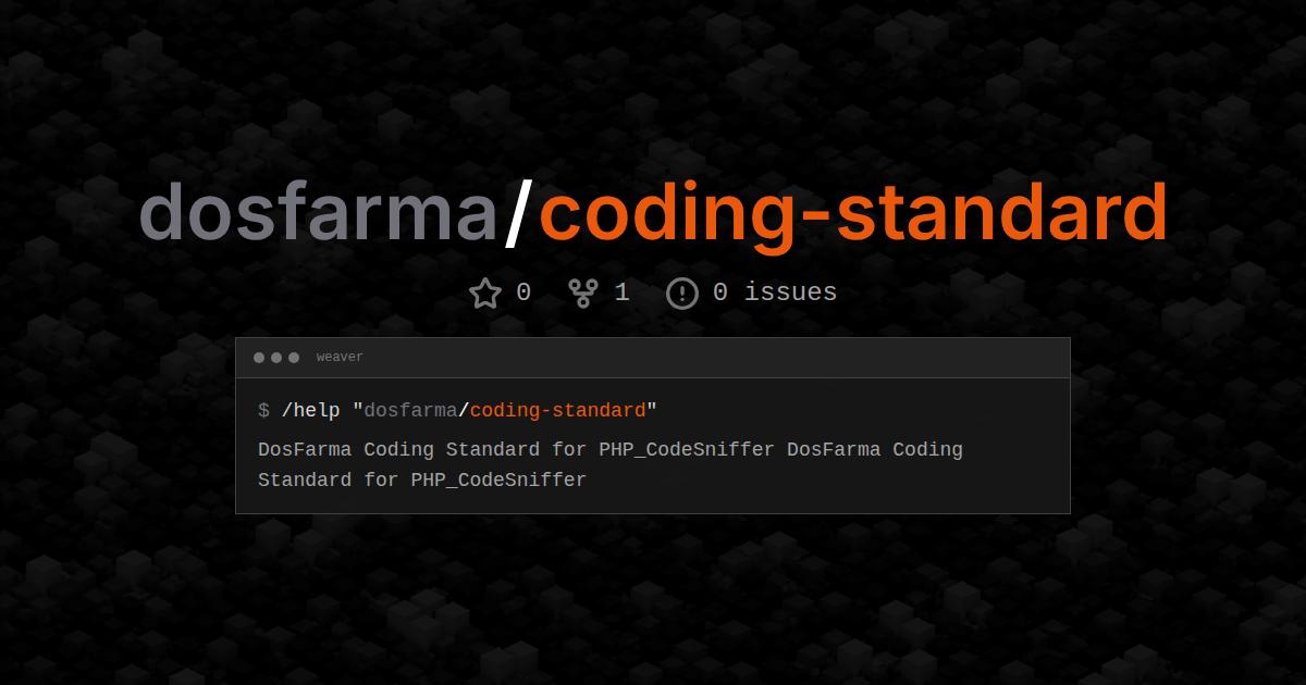 dosfarma/coding-standard