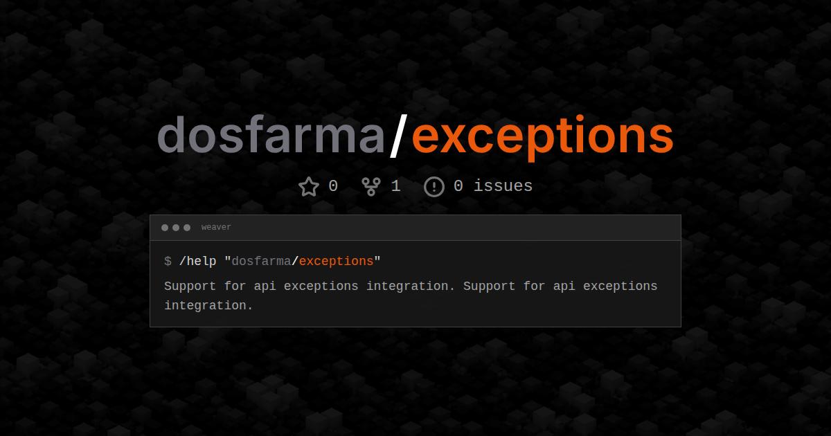 dosfarma/exceptions