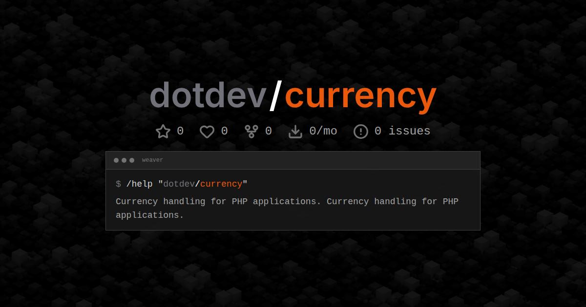 dotdev/currency
