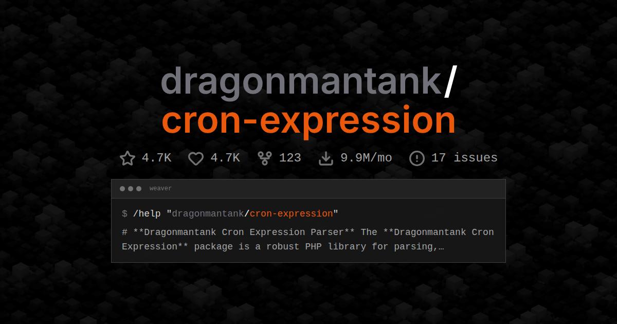 dragonmantank/cron-expression