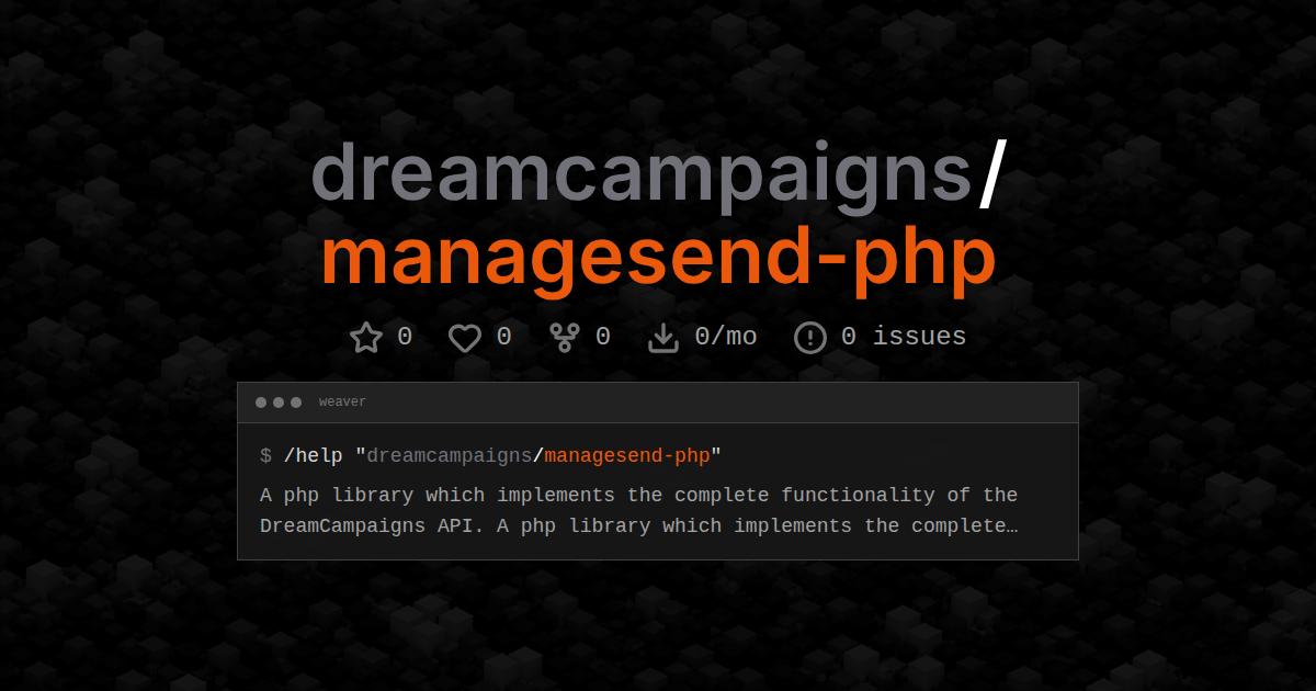 dreamcampaigns/managesend-php
