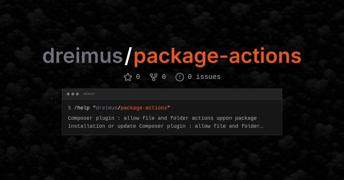 dreimus/package-actions