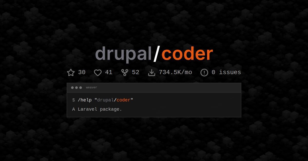 drupal/coder