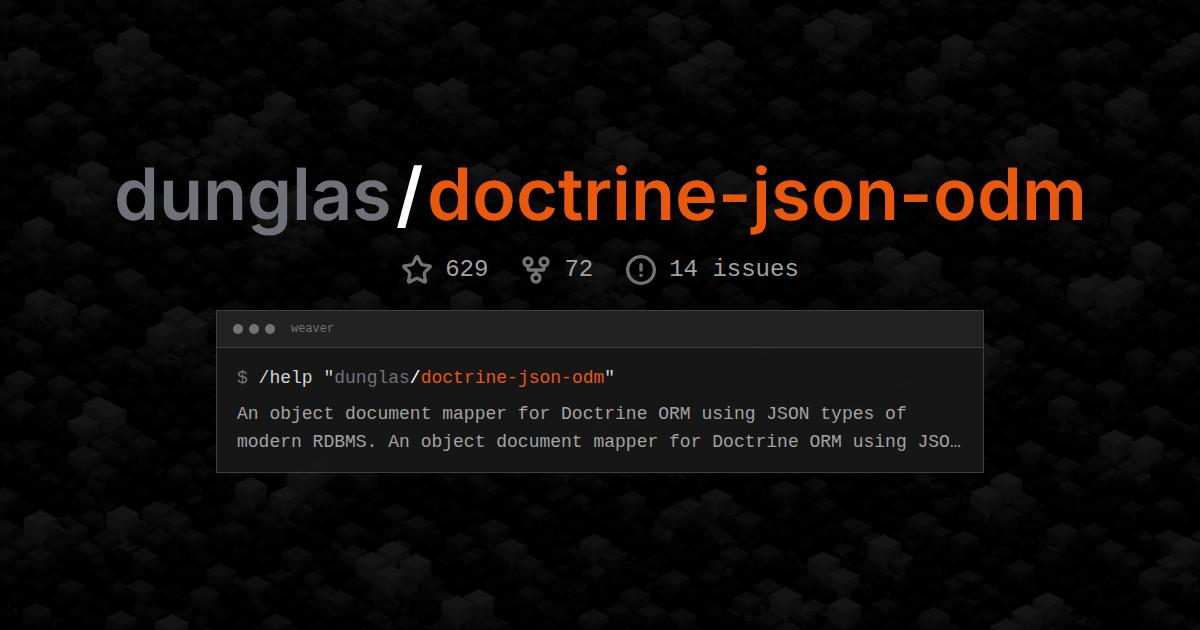 dunglas/doctrine-json-odm