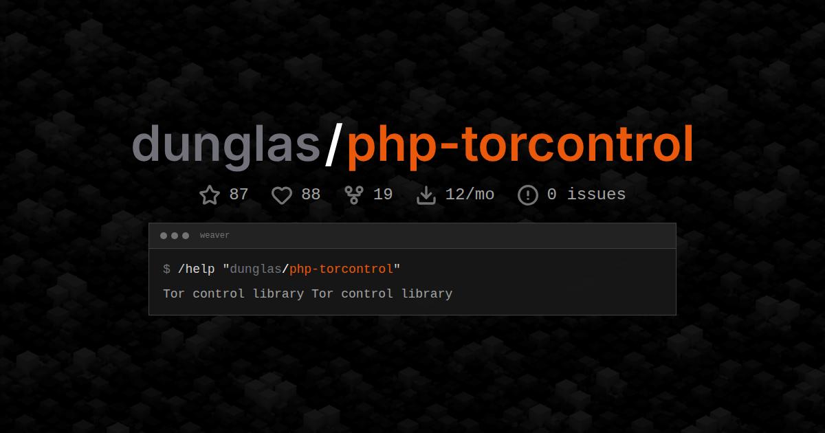 dunglas/php-torcontrol