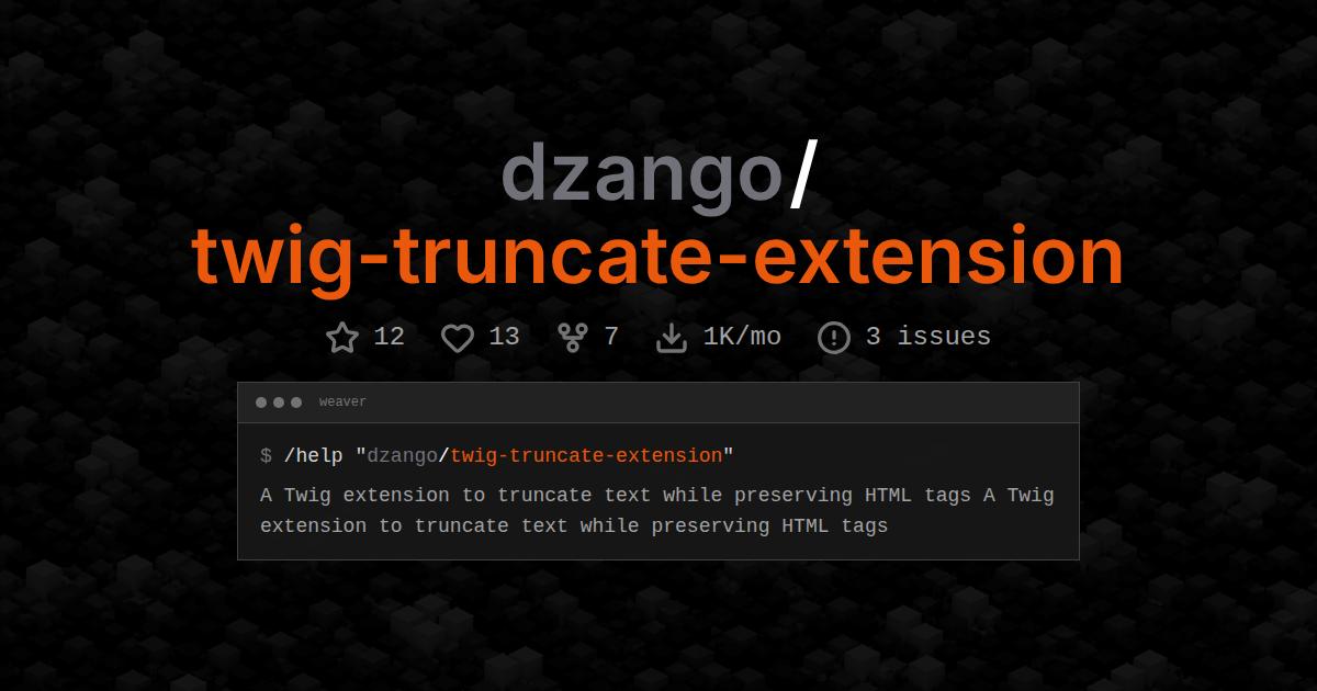 dzango/twig-truncate-extension