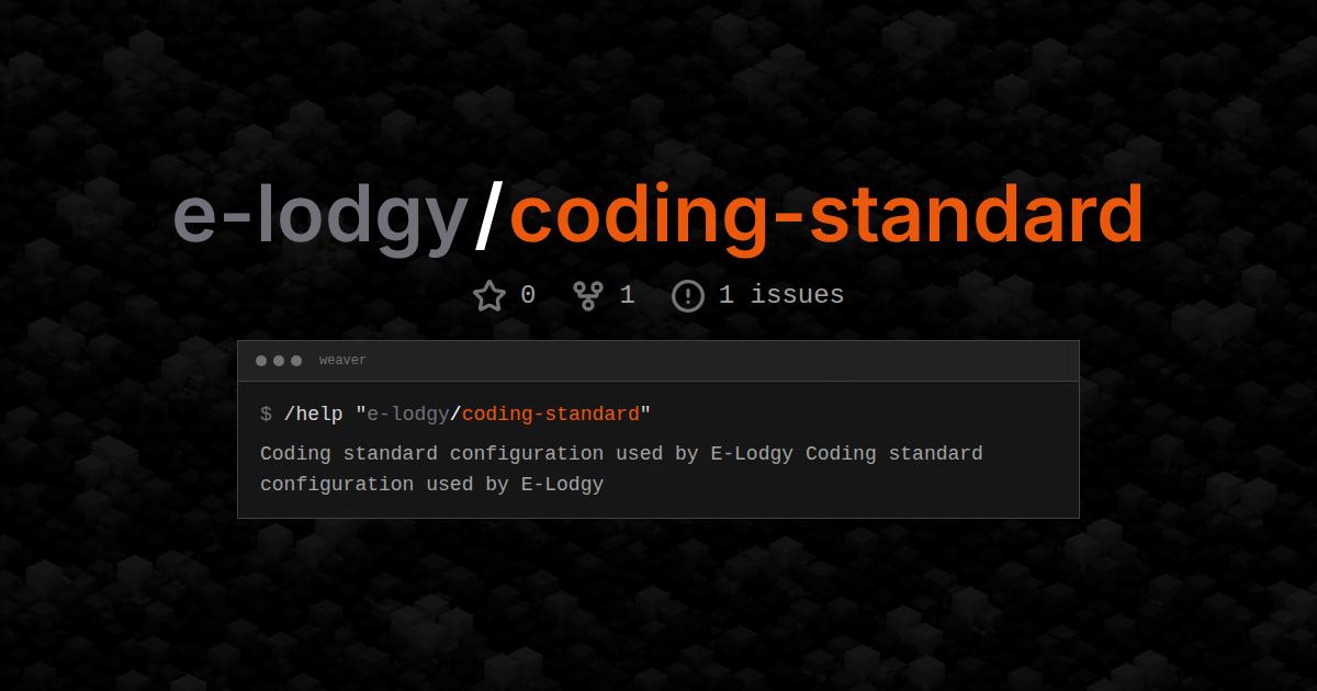 e-lodgy/coding-standard