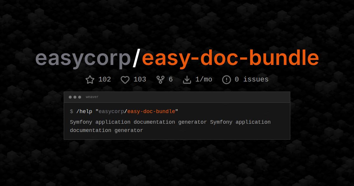 easycorp/easy-doc-bundle