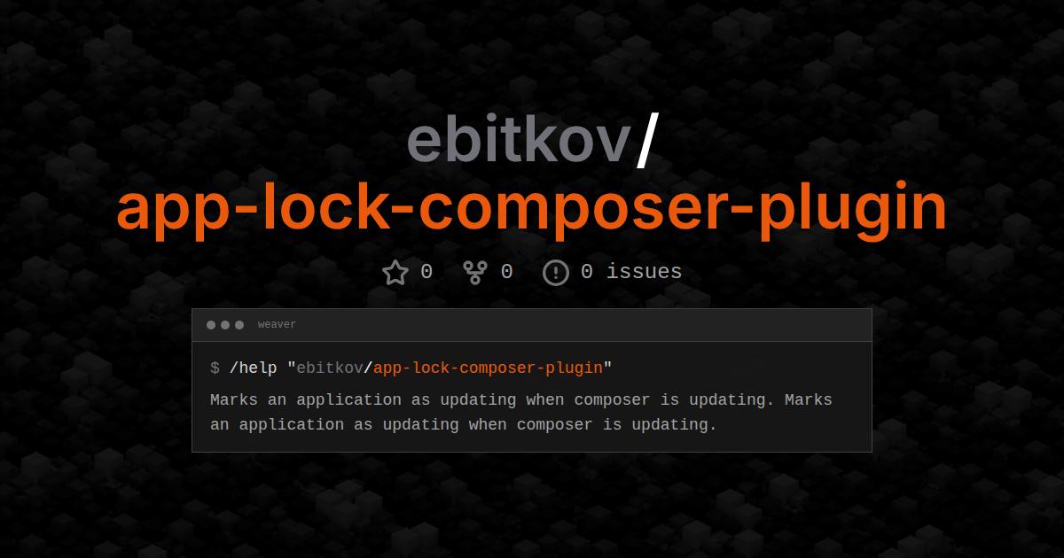 ebitkov/app-lock-composer-plugin