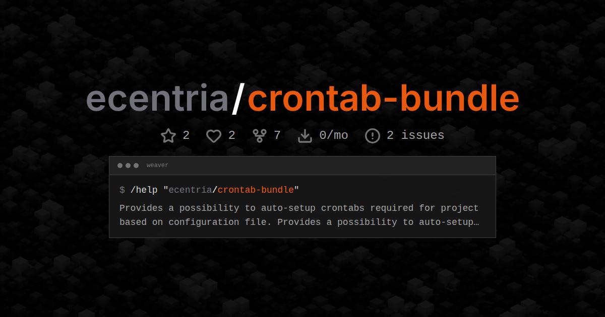 ecentria/crontab-bundle