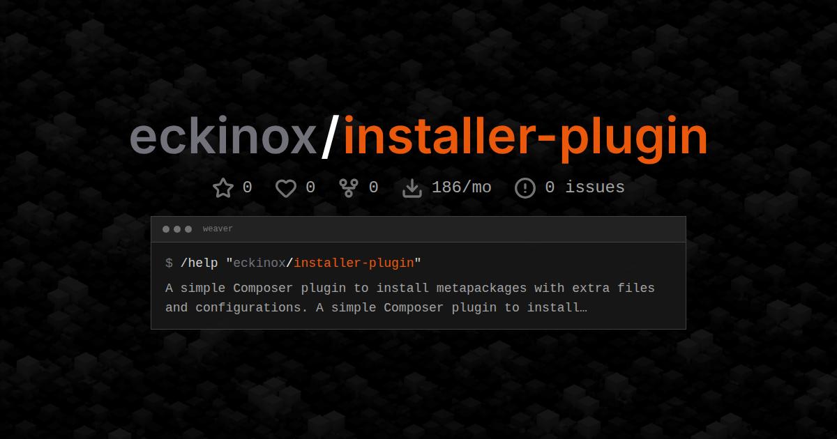 eckinox/installer-plugin