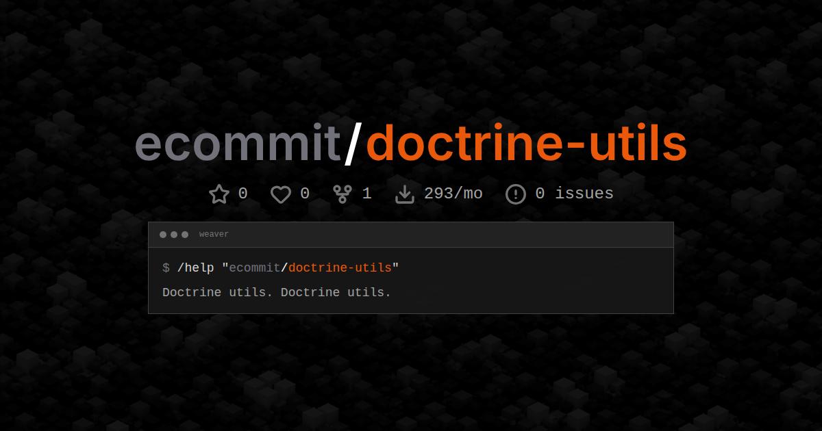 ecommit/doctrine-utils