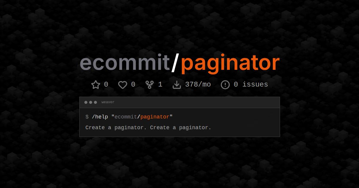 ecommit/paginator