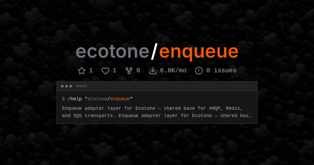 ecotone/enqueue