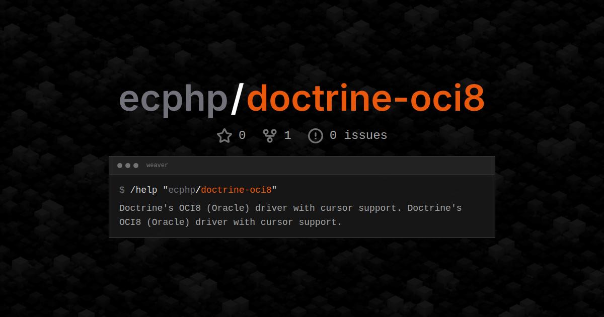 ecphp/doctrine-oci8