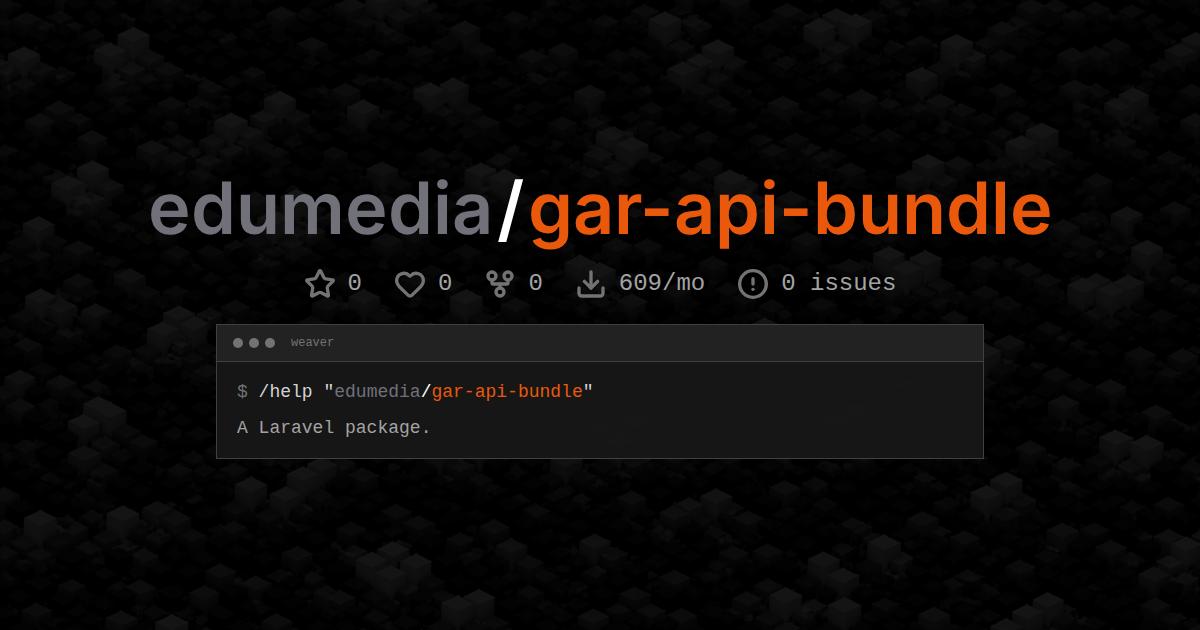 edumedia/gar-api-bundle