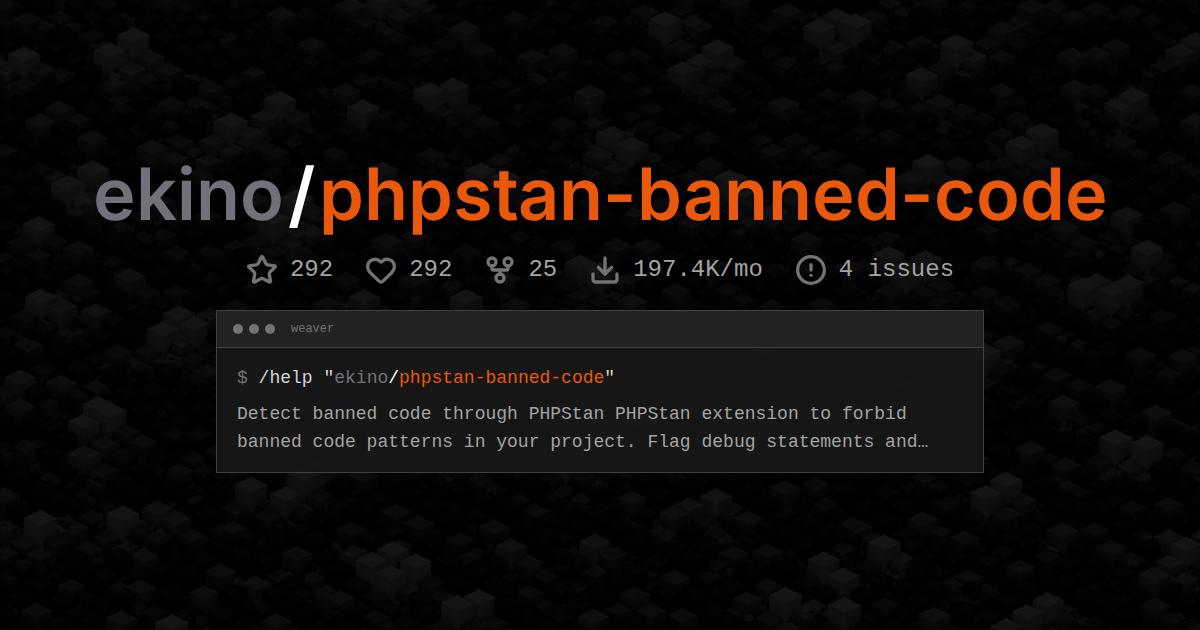 ekino/phpstan-banned-code