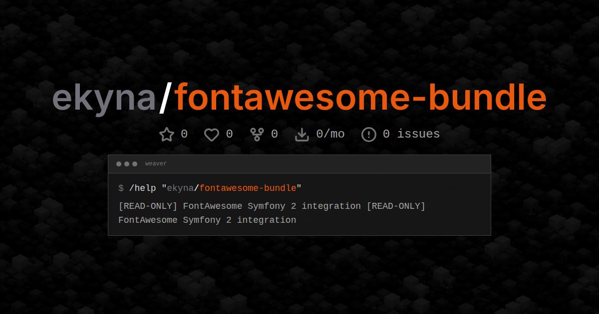 ekyna/fontawesome-bundle