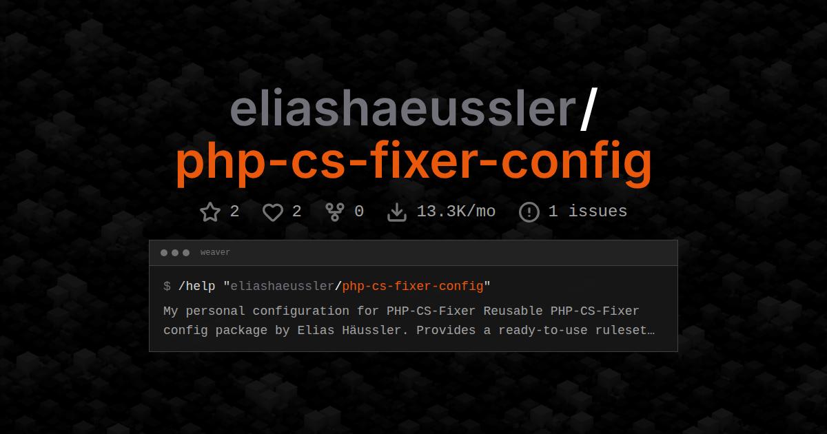eliashaeussler/php-cs-fixer-config