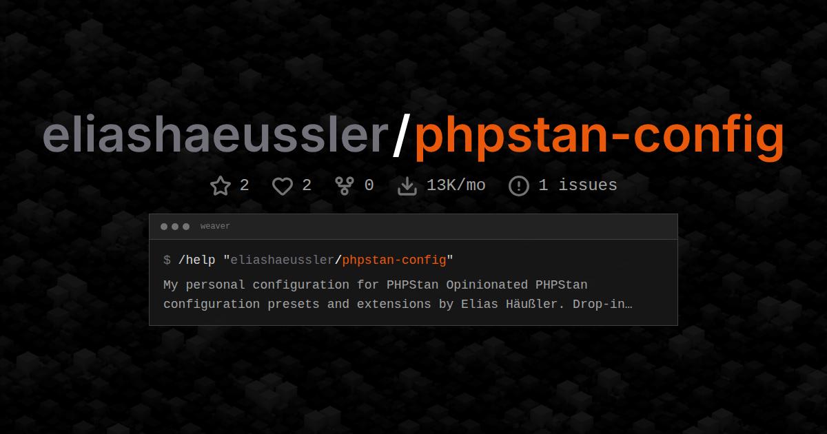 eliashaeussler/phpstan-config
