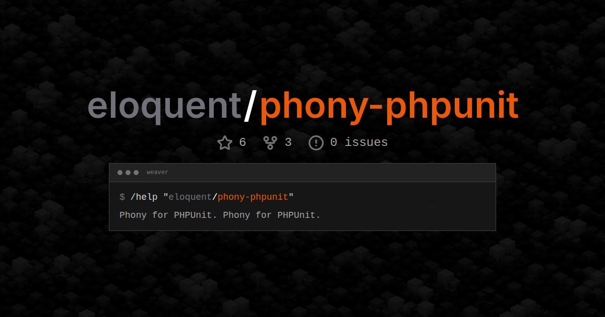 eloquent/phony-phpunit