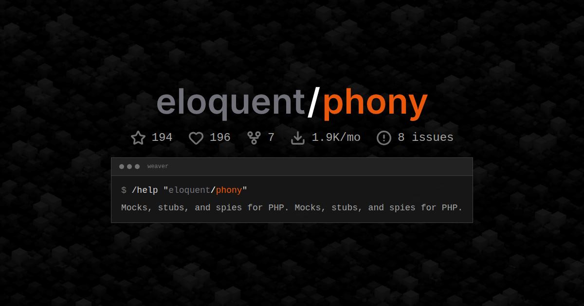 eloquent/phony