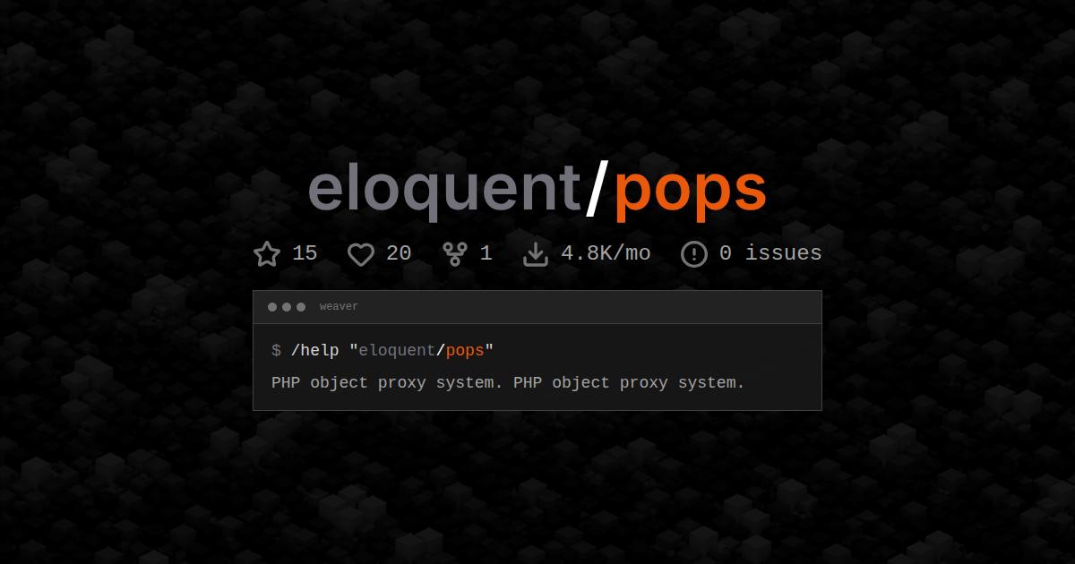 eloquent/pops