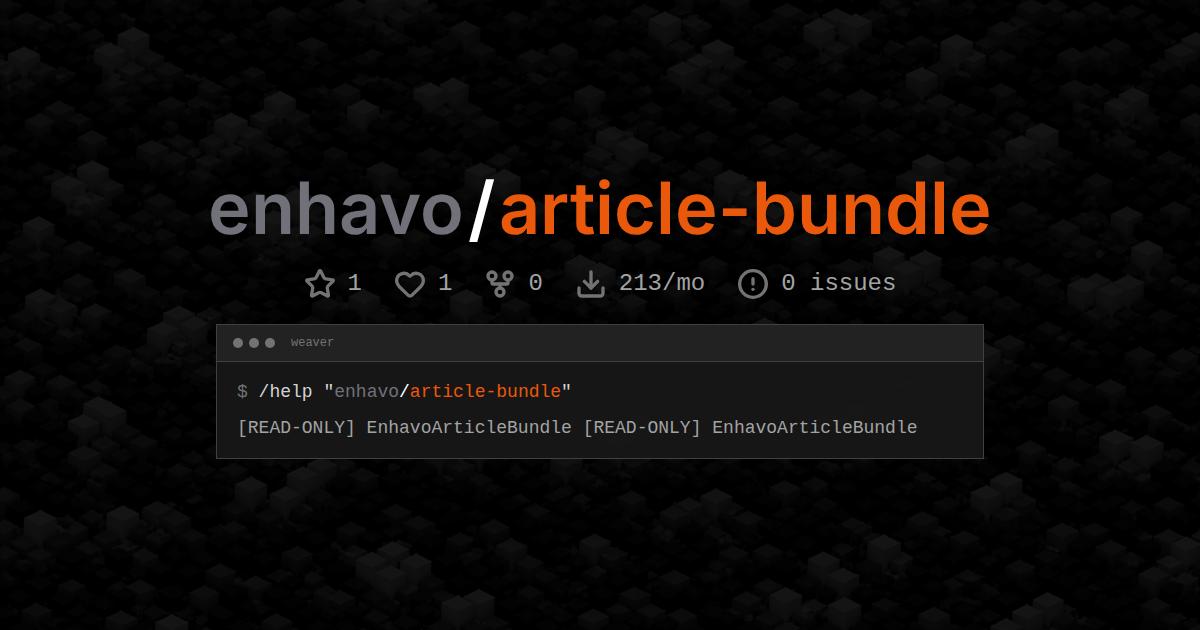 enhavo/article-bundle