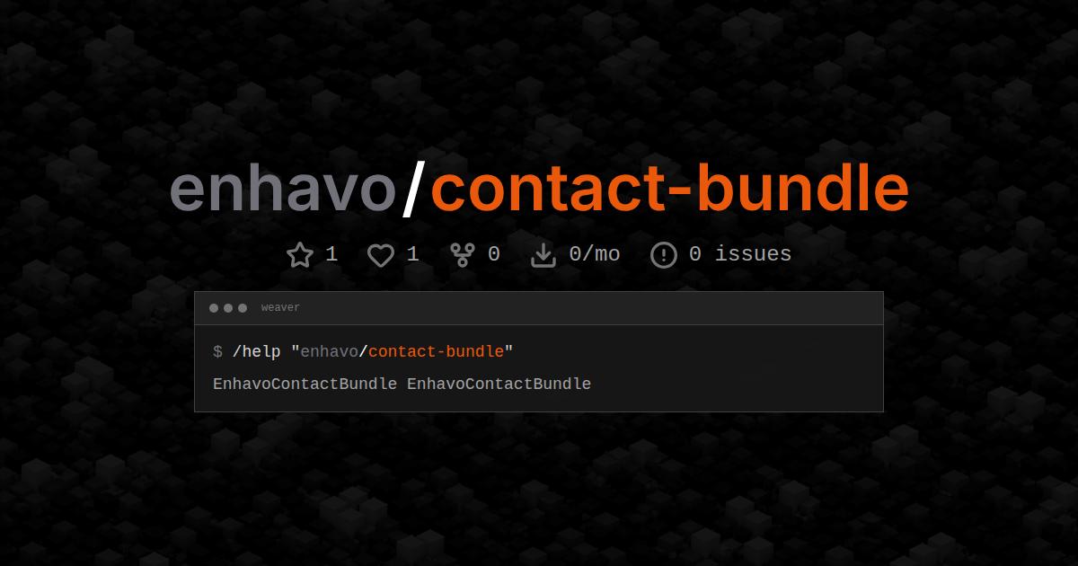 enhavo/contact-bundle