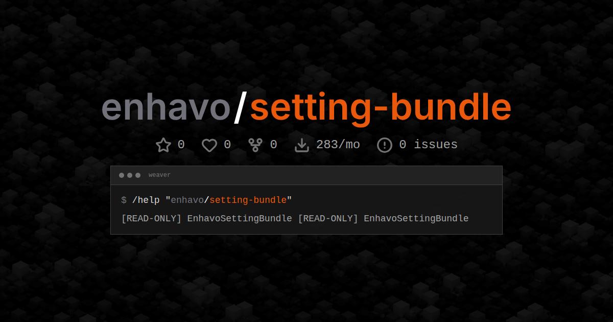enhavo/setting-bundle