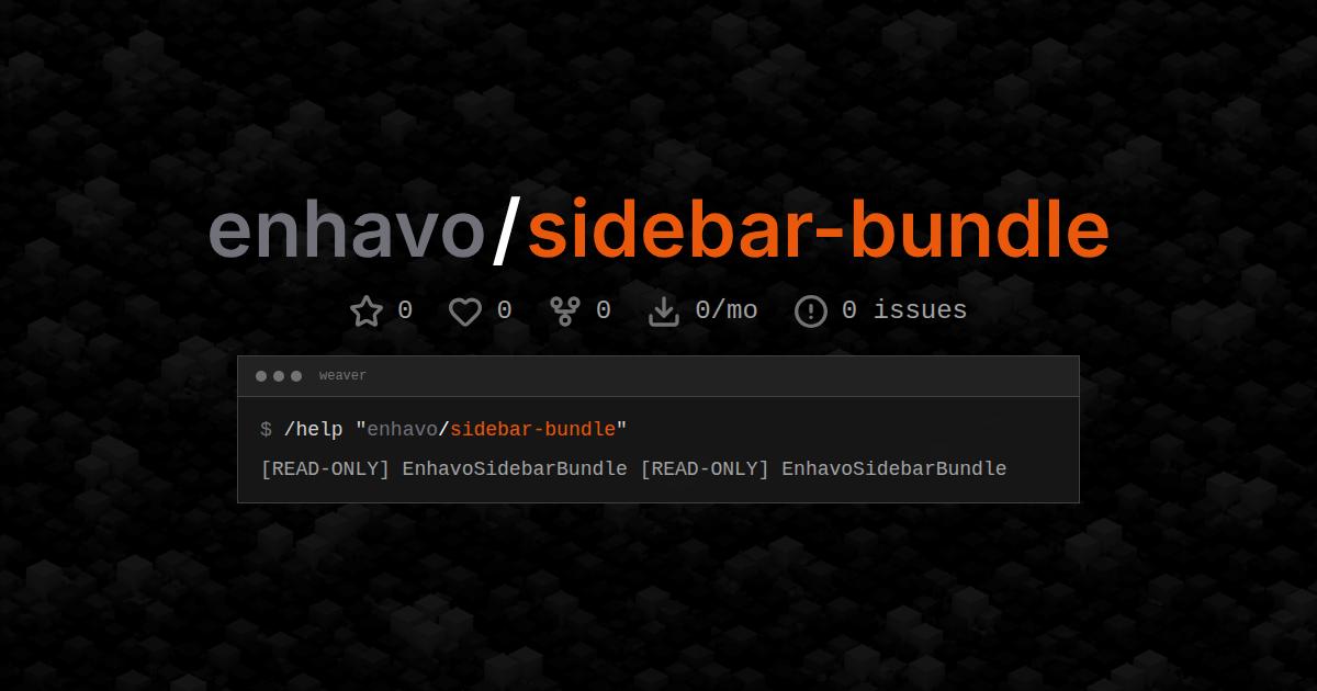 enhavo/sidebar-bundle
